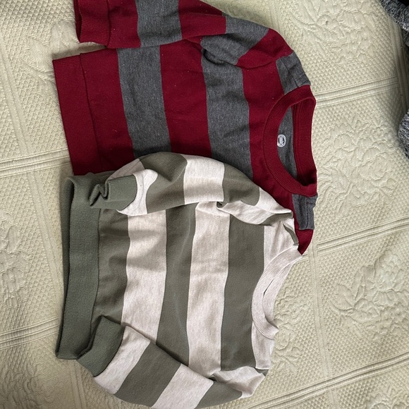 wonder nation Other - Wonder Nation Kids Striped Sweater Set - Red, Gray, Green, Cream